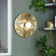 MARKET SET Ariane vegglampe, Ø 40 cm messing