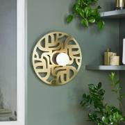 MARKET SET Labyrinthe vegglampe, Ø 40 cm messing