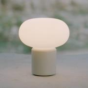 New Works oppladbar lampe Karl-Johan, lys grå, IP65