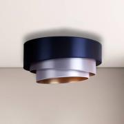 Taklampe Trio Ø 60 cm, marineblå/sølv/hvit/gull
