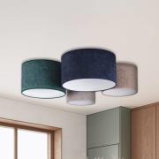 Taklampe Boucle 4 lyskilder blå/grønn/cappuccino/grå