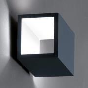 ICONE Cubò LED-vegglampe, 10 W, titan/hvit