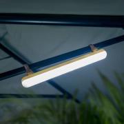 Newgarden LED oppladbart lys Banana, IP54, RGBW, solskjerming