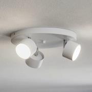 Downlight Cloudy med 3 lyskilder, hvit