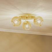 Taklampe Paz hvit med trelameller-kuler 3 lyskilder.