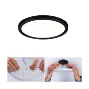 Paulmann Areo LED-panel rund svart 4000K Ø17,5 cm