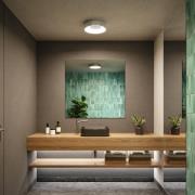 Paulmann HomeSpa Casca LED-taklampe, hvit/aluminium, IP44