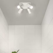 LEDVANCE Octagon LED-spotlight, dimbar, 4-lys, firkantet, hvit