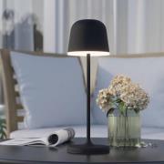 LED-bordlampe Mannera med batteri, svart