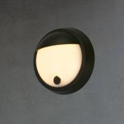 Utendørs vegglampe med oppladbar LED 3784015, svart Berøringsdimmer Ø ...