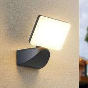 Lindby Melamika LED utendørs spotlight