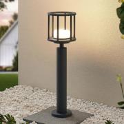 Lucande Berenike 60 cm veilampe, mørkegrå, metall, GX53