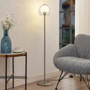Lucande Kaiya gulvlampe med glassskjerm