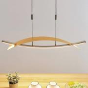 Lucande LED-hengelampe Marija, 91 cm, gullfarget, dimbar