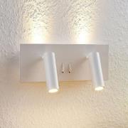 Lucande Magya LED-vegglampe hvit 4 lyskilder