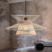 Hengelampe Duplici, natur, bambus, Ø 57 cm, E27