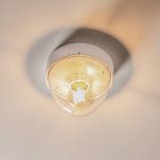 Taklampe Nook med klar skjerm, hvit