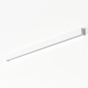 Vegglampe, rett L, 122 cm, hvit