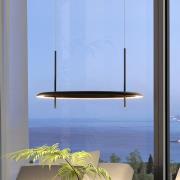 Molto Luce hengelampe Vuto PD, svart, Ø 60 cm, aluminium