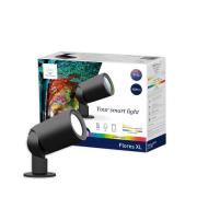 LED utendørs spotlight med fargetone Flores XL, IP44, CCT, RGB