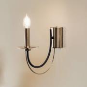 Vegglampe Ferra, antikk messing, 1 lyskilde