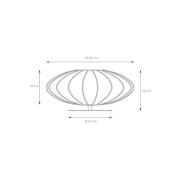 Corina bordlampe, svart, Ø 40 cm, E27