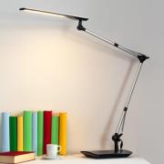 Lindby LED-skrivebordslampe Felipe, svart, klemmesokkel