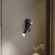 Euluna Nicanor veggspot, svart/krom