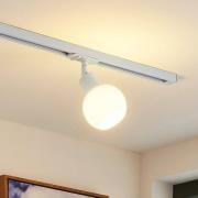 Lindby skinnespot Linaro, E14, hvit, Ø 10 cm, 1-fase