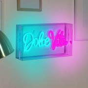 LED-vegglampe Dolce Vita, klar, 30x15 cm, plast USB RGB