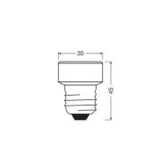 OSRAM LED Star Flat E27 3,5W 4000K dimbar utskiftbar ring