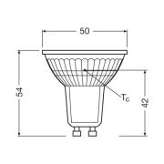 OSRAM LED-reflektorpære PAR16 GU10 2,5W 100° 4 000K