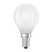 OSRAM LED-pære dråpe matt E14 3,8W 4000K 806lm