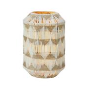 Ano bordlampe, høyde 35 cm, tekstil, beige/brun