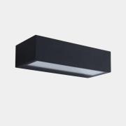 LEDS-C4 utendørs LED-vegglampe Nemesis, antrasitt bredde 19,5 cm