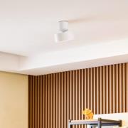 Lindby LED-spotlight Nivoria, Ø 14 cm, hvit, svingbar