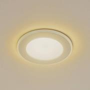 Lindby LED innfellingslampe Toka, 6,5 W, hvit, plast, CCT