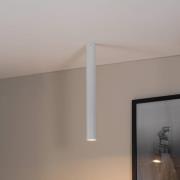 Downlight Tecno 1XL, stål, GU10, høyde 60 cm, hvit