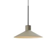 Bover LED-hengelampe Platet, svart/olivengrå, 20 cm