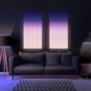Twinkly RGB-firkanter svart, IP20, 3-delt forlengelse