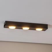 Downlight Ian i svart, 3 lyskilder