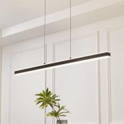 Lucande Pendolo LED-hengelampe, svart, aluminium, 120 cm