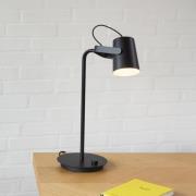 Hübsch Ardent bordlampe, svart, jern, E14, høyde 54 cm