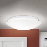 Agada taklampe, opalt glass, krom, 40 cm