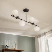 Taklampe Kabo, 1 arm, svart, 6 lyskilder