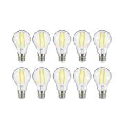 LED-filamentpære E27 3,8W 830 806 lumen 10 stk