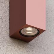 Utendørs vegglampe Tavi, rustbrun, aluminium, opp/ned