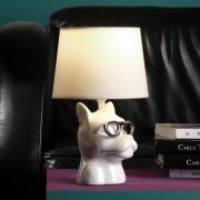 Biagio bordlampe, hvit, keramikk, 29 cm høy, E14