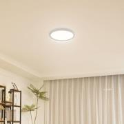 Lindby LED-taklampe Pravin, Ø 40 cm, CCT, hvit