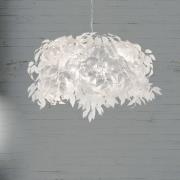 Leavy pendellampe, krom/hvit, Ø 70 cm, plast